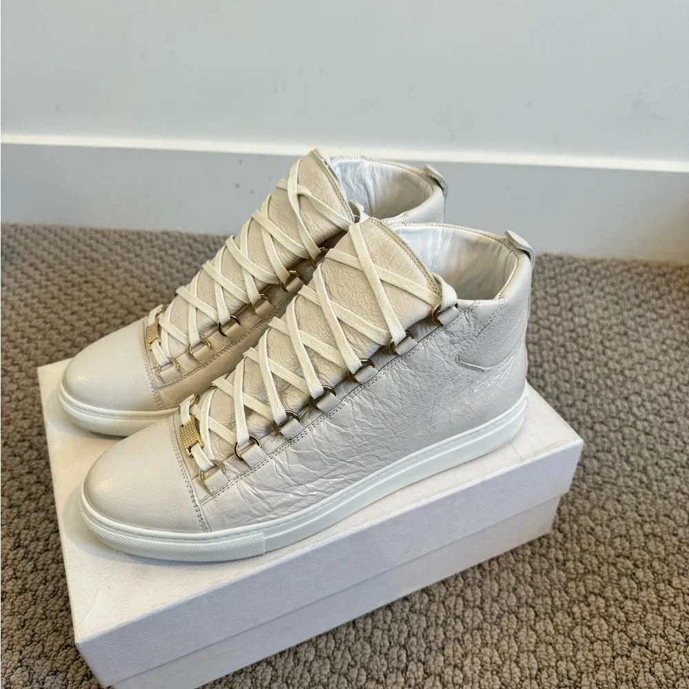 Balenciaga Arena Women's White Sneakers - Picture 2 of 4